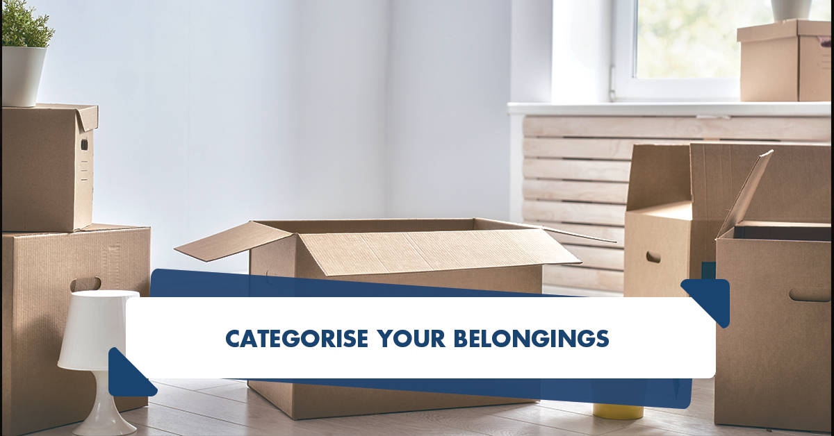 Categorise your belongings